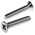RS PRO Pozidriv Countersunk A2 304 Stainless Steel Machine Screws DIN 965, M6x30mm