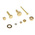 RS PRO Brass 2061 Piece Slot Drive Screw/Bolt, Nut & Washer Kit