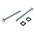 Bright Zinc Plated Steel Roofing Bolt, M6 x 50mm