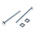 Bright Zinc Plated Steel Roofing Bolt, M6 x 60mm