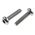 RS PRO Plain Pan Stainless Steel Torx Screw, M6
