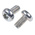 RS PRO Bright Zinc Plated Pan Steel Tamper Proof Security Screw, M3 x 6mm