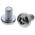 RS PRO Bright Zinc Plated Pan Steel Tamper Proof Security Screw, M4 x 6mm
