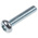 RS PRO Bright Zinc Plated Pan Steel Tamper Proof Security Screw, M4 x 20mm