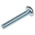 RS PRO Bright Zinc Plated Pan Steel Tamper Proof Security Screw, M4 x 20mm
