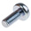 RS PRO Bright Zinc Plated Pan Steel Tamper Proof Security Screw, M5 x 12mm