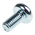 RS PRO Bright Zinc Plated Pan Steel Tamper Proof Security Screw, M6 x 12mm