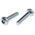 RS PRO Bright Zinc Plated Pan Steel Tamper Proof Security Screw, M6 x 25mm