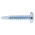 RS PRO Bright Zinc Plated Steel Self Drilling Screw No. 10 x 1in Long x 25mm Long
