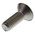 RS PRO Plain Flat Stainless Steel Tamper Proof Security Screw, M4 x 12mm