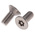 RS PRO Plain Flat Stainless Steel Tamper Proof Security Screw, M5 x 12mm