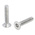 RS PRO Plain Flat Stainless Steel Tamper Proof Security Screw, M5 x 25mm