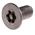 RS PRO Plain Flat Stainless Steel Tamper Proof Security Screw, M6 x 12mm