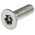 RS PRO Plain Flat Stainless Steel Tamper Proof Security Screw, M6 x 20mm