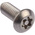 RS PRO Plain Button Stainless Steel Tamper Proof Security Screw, M5 x 12mm