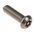 RS PRO Plain Button Stainless Steel Tamper Proof Security Screw, M6 x 20mm