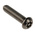 RS PRO Plain Button Stainless Steel Tamper Proof Security Screw, M6 x 25mm
