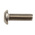 RS PRO Plain Button Stainless Steel Tamper Proof Security Screw, M4 x 12mm