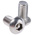 RS PRO Plain Button Stainless Steel Tamper Proof Security Screw, M6 x 12mm