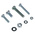 RS PRO Steel 2370 Piece Slot Drive Screw/Bolt, Nut & Washer Kit