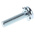 RS PRO M3 x 12 mmmm Zinc Plated Steel Pan Head Sems Screw, External Tooth Washer