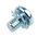 RS PRO M4 x 6 mmmm Zinc Plated Steel Pan Head Sems Screw, External Tooth Washer