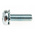 RS PRO M4 x 12 mmmm Zinc Plated Steel Pan Head Sems Screw, External Tooth Washer