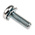 RS PRO M4 x 12 mmmm Zinc Plated Steel Pan Head Sems Screw, External Tooth Washer
