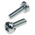 RS PRO M5 x 16 mmmm Zinc Plated Steel Pan Head Sems Screw, External Tooth Washer
