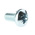 RS PRO M6 x 12 mmmm Zinc Plated Steel Pan Head Sems Screw, External Tooth Washer