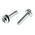 RS PRO M3 x 12 mmmm Zinc Plated Steel Pan Head Sems Screw, Plain Washer