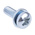 RS PRO M4 x 12 mmmm Zinc Plated Steel Pan Head Sems Screw, Plain Washer