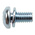 RS PRO M3 x 6 mmmm Zinc Plated Steel Pan Head Sems Screw, Spring Washer