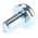 RS PRO M5 x 10 mmmm Zinc Plated Steel Pan Head Sems Screw, Spring Washer