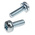 RS PRO M5 x 16 mmmm Zinc Plated Steel Pan Head Sems Screw, Spring Washer