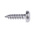 RS PRO Plain Stainless Steel Pan Head Self Tapping Screw, N°4 x 3/8in Long 9.5mm Long