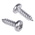 RS PRO Plain Stainless Steel Pan Head Self Tapping Screw, N°4 x 3/8in Long 9.5mm Long