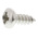RS PRO Plain Stainless Steel Pan Head Self Tapping Screw, N°6 x 3/8in Long 9.5mm Long