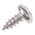 RS PRO Plain Stainless Steel Pan Head Self Tapping Screw, N°8 x 3/8in Long 9.5mm Long