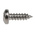 RS PRO Plain Stainless Steel Pan Head Self Tapping Screw, N°8 x 1/2in Long 13mm Long
