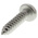 RS PRO Plain Stainless Steel Pan Head Self Tapping Screw, N°8 x 3/4in Long 19mm Long