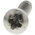 RS PRO Plain Stainless Steel Pan Head Self Tapping Screw, N°8 x 3/4in Long 19mm Long