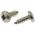 RS PRO Plain Stainless Steel Pan Head Self Tapping Screw, N°10 x 1/2in Long 13mm Long