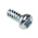 RS PRO Bright Zinc Plated, Clear Passivated Steel Pan Head Thread Forming Screw, N°6 x 9mm Long