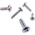 RS PRO Bright Zinc Plated, Clear Passivated Steel Pan Head Thread Forming Screw, No.4, No.6, No.8, No.10 x