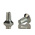 RS PRO Bright Zinc Plated, Clear Passivated Steel Countersunk Head Thread Forming Screw, M3 x 6mm Long