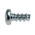 RS PRO Bright Zinc Plated, Clear Passivated Steel Pan Head Thread Forming Screw, N°4 x 6mm Long