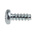 RS PRO Bright Zinc Plated, Clear Passivated Steel Pan Head Thread Forming Screw, N°6 x 9mm Long