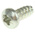 RS PRO Bright Zinc Plated, Clear Passivated Steel Pan Head Thread Forming Screw, N°10 x 13mm Long