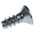 RS PRO Bright Zinc Plated, Clear Passivated Steel Countersunk Head Thread Forming Screw, N°6 x 9mm Long